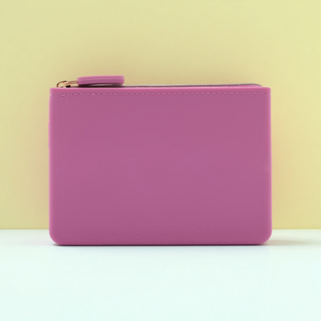 Silicone coin purse Small Women Wallet Silicone Zipper Bag - Image 4