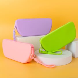 Glasses Bag Soft Silicone Glasses Bag Silicone Pouch with Custom LOGO