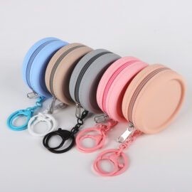 Small Zipper Change Pouch Wallet Silicone Coin Purse