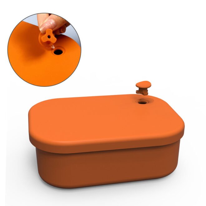 Silicone Lunch Bento Box for Adults and Kids Microwave Reusable Dishwasher and Freezersafe with Separate Compartments - Image 3
