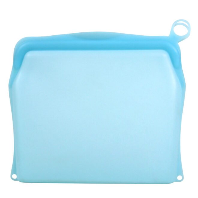 Reusable 100% Silicone Food Storage Bags Sandwich Snack Bags New Generation Stand Up Zip Container for Soup and Leftovers Plastice & BPA Free Microwave - Image 2