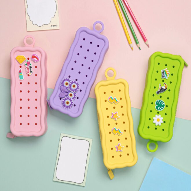 2025 New Style Cute Silicone Stationery Box DIY Pencil Case - Image 2