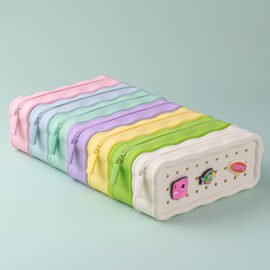 2025 New Style Cute Silicone Stationery Box DIY Pencil Case