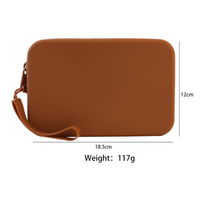 Silicone Pouch Zipper Bag Silicone Makeup Bag Travel Cosmetic Bags - Image 3