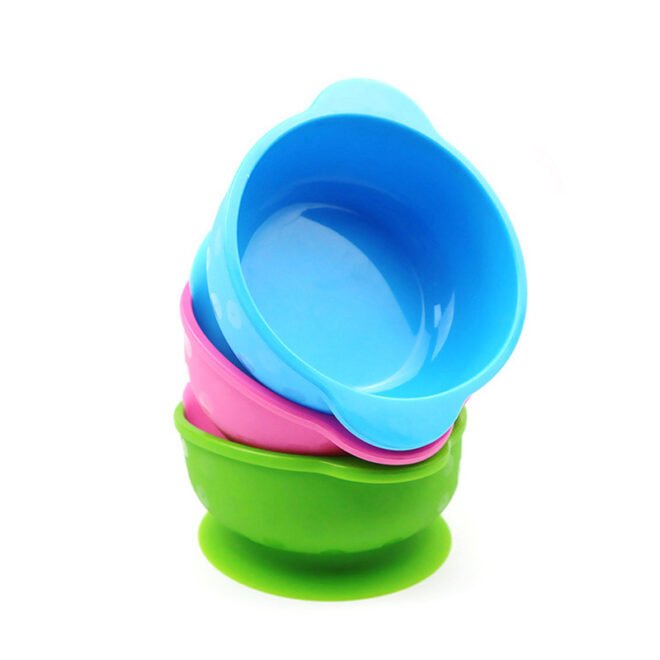 Baby Silicone Bowl with Suction Set Soft & BPA-Free Microwave & Dishwasher Safe - Image 4