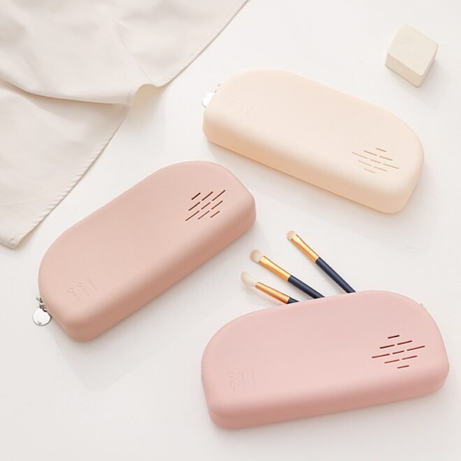Silicone Travel Makeup Bag Zipper Pouch