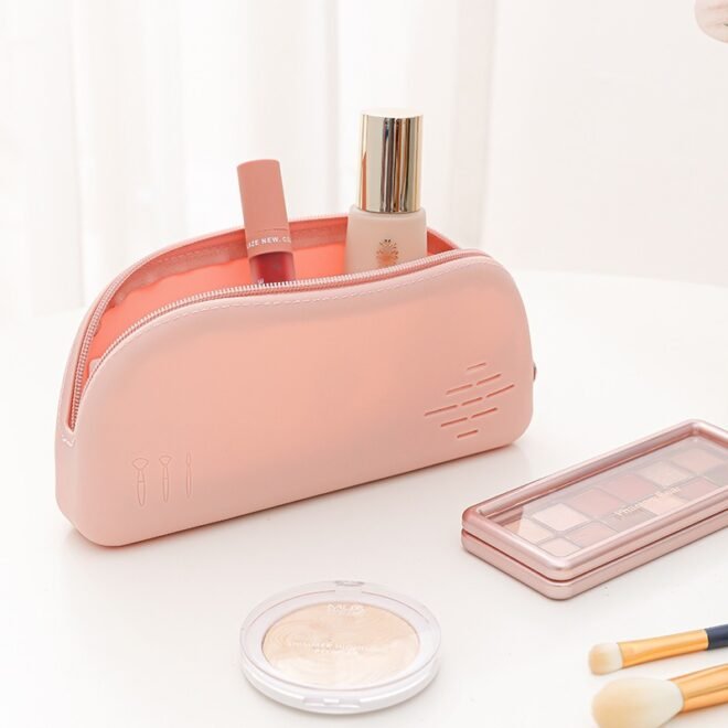 Silicone Travel Makeup Bag Zipper Pouch - Image 2