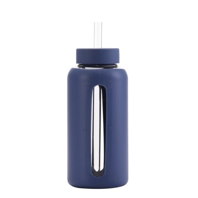 Glass Water Bottles Large Sports Water Bottle With Silicone Sleeve - Image 3