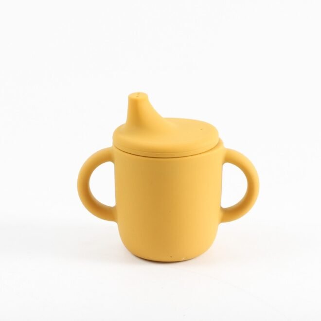 Silicone Baby Training Cup Shatterproof Toddler Sippy Cups with Straw Open Cup for Baby 6+ Months - Image 4