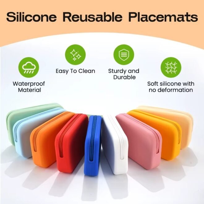 Fashion Small Square Silicone Bag with Hand Strap - Image 6
