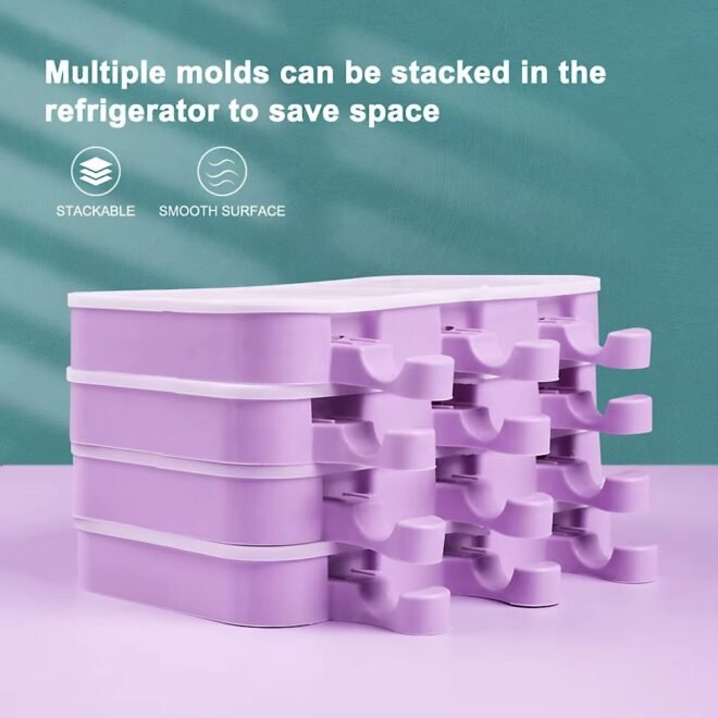 Silicone Ice Cream Mold Multi Shape Ice Popsicle Maker Tools - Image 3