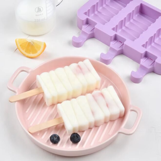 Silicone Ice Cream Mold Multi Shape Ice Popsicle Maker Tools - Image 6