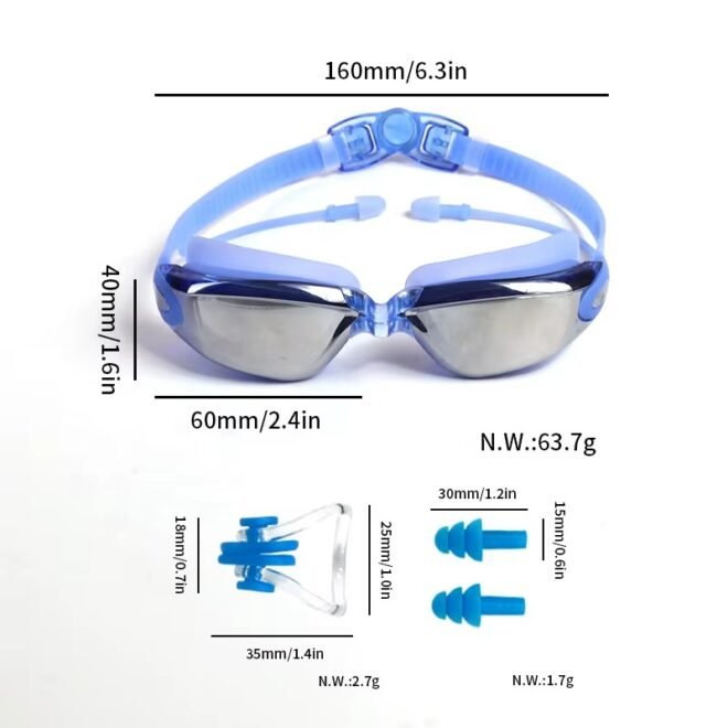 Silicone Swim Goggles - Image 3
