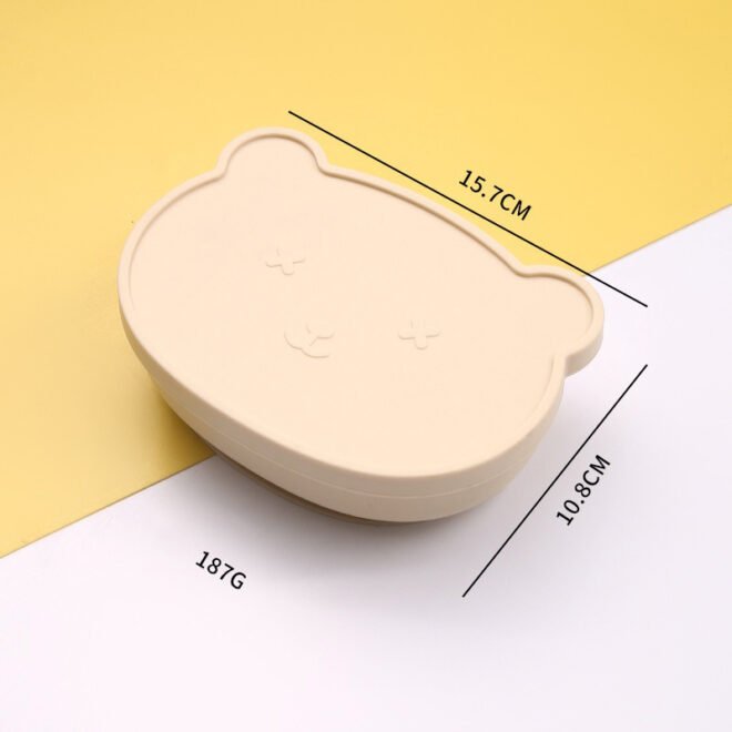 Toddler Dishware Plate Silicone Plate Suction Plates for Babies & Toddlers, BPA Free, Microwave & Dishwasher Safe, Includes Lids - Image 3