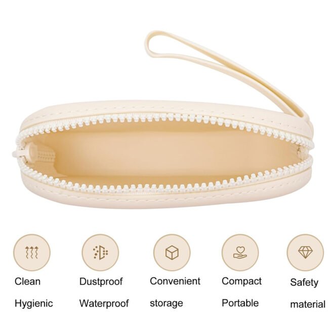 Small Silicone Bag Silicone Coin Purse Oval Coin Purse Zipper Bag - Image 3