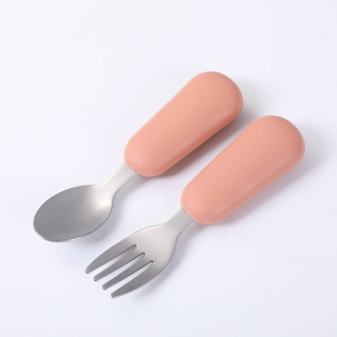 Toddler Fork and Spoon Utensil Set - Image 3